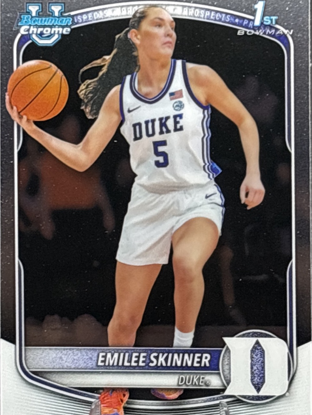 Topps Bowman Chrome Emilee Skinner Rookie Basketball Card